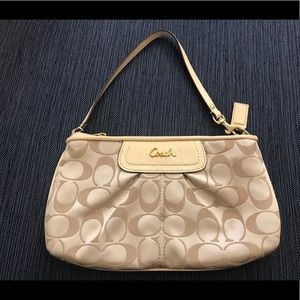 Coach signature large wristlet